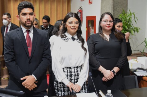 La titular de la Secretaría de Trabajo, Previsión Social y Productividad (STPSP), Dorheny García Cayetano, compareció ante la LXVI Legislatura.