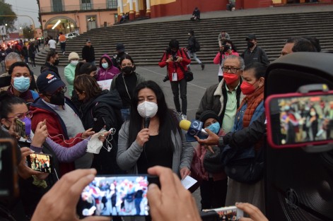 Periodistas y madres de desaparecidos se reunieron en Plaza Lerdo para exigir justicia por sus colegas asesinados en las últimas semanas.