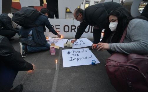 Periodistas y madres de desaparecidos se reunieron en Plaza Lerdo para exigir justicia por sus colegas asesinados en las últimas semanas.