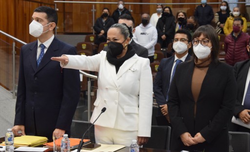 La titular de la Comisión Estatal de Derechos Humanos, Namiko Matzumoto, acudió al Congreso del Estado a comparecer ante la comisión de Derechos Humanos y grupos vulnerables.