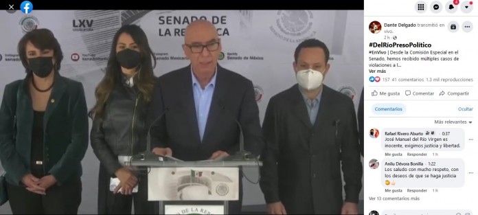 El Senador Dante Alfonso Delgado Rannuro renunció a la Comisión Especial creada para la investigación de Abusos de autoridad en Veracruz. 
