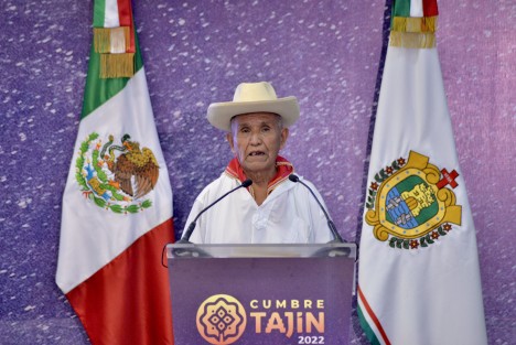 Este martes, desde el Complejo Cultural Los Pinos, el Gobierno del Estado presentó el programa de Cumbre Tajín 2022, Unidos volamos más alto, que tendrá lugar en el Pueblo Mágico de Papantla del 18 al 20 de marzo, por primera vez con un eslogan en totonaco.