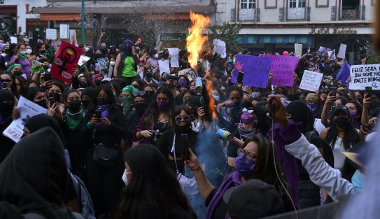 Marcha 8M en Xalapa.
