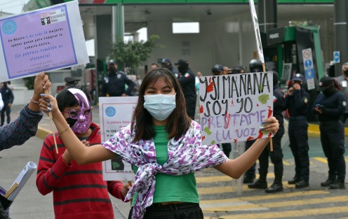 Marcha 8M en Xalapa.