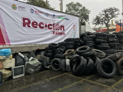 El titular de la Secretaría de Medio Ambiente (Sedema), Juan Carlos Contreras Bautista, informó que durante el Reciclón Xalapa se reunió un promedio de 43 toneladas de residuos.