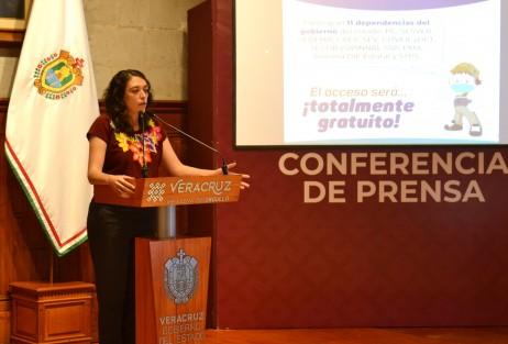 Mediante la colaboración de diferentes dependencias, el Museo Kaná abrirá sus puertas del 30 de marzo al 6 de abril para la realización de la Macro Feria Infantil Aprendo a Cuidarme, informó la secretaria de Protección Civil, Guadalupe Osorno Maldonado, en conferencia de prensa del gobernador Cuitláhuac García Jiménez.