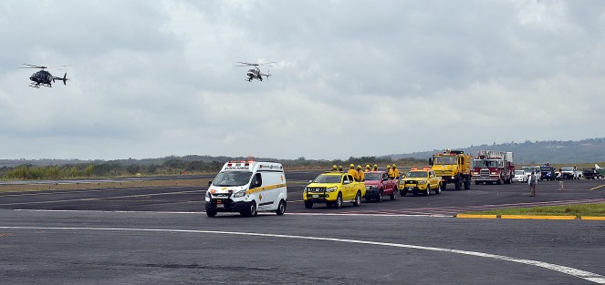 Más de 12 mil elementos de los tres órdenes de gobierno toman parte en el Operativo Disfruta tus Vacaciones Seguras 2022,  para lo cual el gobernador Cuitláhuac García Jiménez dio el banderazo de salida desde el aeropuerto Nacional El Lencero.