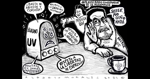 El Rector y su Radito. 