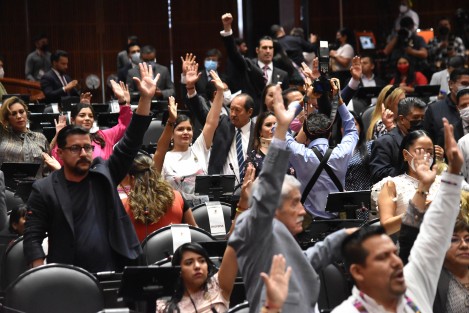 Con 298 votos a favor, cero en contra y 197 abstenciones, se avaló en lo general,  reformas a la Ley Minera, iniciativa remitida por el titular del Ejecutivo Federal, este domingo 17 de abril, a la cual se le dispensaron los trámites.
