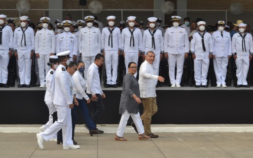 Asistieron los presidentes de las mesas directivas de la Cámara de Senadores, Olga Sánchez Cordero, y de la Cámara de Diputados, Sergio Gutiérrez Luna; los secretarios de Gobernación, Adán Augusto López Hernández; de Seguridad y Protección Ciudadana, Rosa Icela Rodríguez Velázquez, y de Relaciones Exteriores, Marcelo Ebrard Casaubón, así como el gobernador de Morelos, Cuauhtémoc Blanco Bravo.
