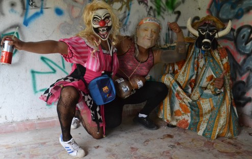 En la comunidad de Espinal, municipio de Naolinco, se realizó el primer desfile de carnaval 2022, que al igual que en otros municipios, se realizan este tipo de festividades después de dos años de pandemia.