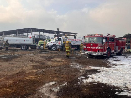 Elementos de la SEDENA delimitaron  un perímetro de seguridad, en el que las fuerzas de tarea de combate al fuego trabajaron. Al sitio acudieron: SEDENA, SSP, PC Estatal y municipal, Bomberos de Perote y Xalapa, así como personal de la planta, ayuntamiento y ambulancias de CRUM, Panteras, Cruz Roja, Scorpion y municipio.