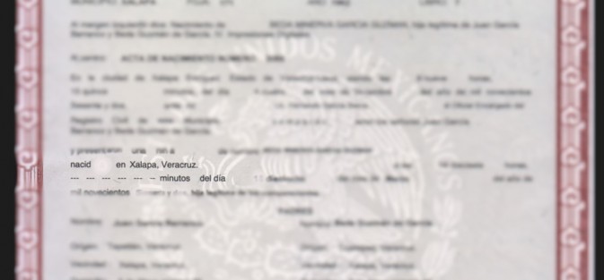 Aunque información básica como el lugar de nacimiento ya aparecía en la base de datos de Actas de Nacimiento del Registro Civil de Xalapa, actualmente el sistema presenta errores, incluso en documentos de nacidos en 2006 o 2013.  En actas de matrimonio, podrían estar casados con desconocidos. 