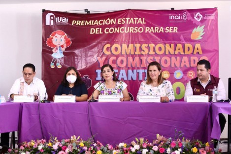 Se llevó a cabo la  la ceremonia de premiación de la etapa estatal del concurso para ser comisionada o comisionado infantil y formar parte del Pleno de Niñas y Niños 2022, organizado por el Instituto Nacional de Transparencia, Acceso a la Información y Protección de Datos Personales (INAI) y el Sistema Nacional de Transparencia (SNT). 