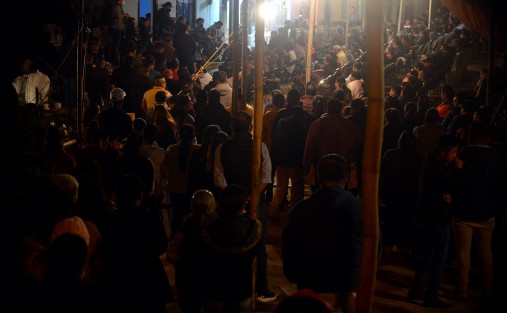 Aspecto de los restos de los jóvenes migrantes de San Marcos Atexquilapan municipio de Naolinco, fallecidos en San Antonio Texas. 