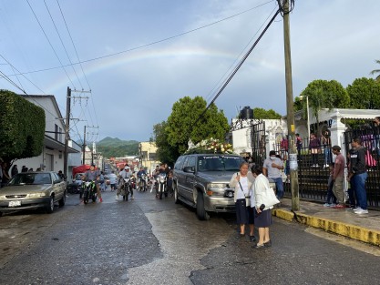 Al parecer hasta el cielo se sumó a la despedida del joven Pablo, cuya trágica muerte en su intento por llegar a Estados Unidos, deja a su familia con un gran dolor. 