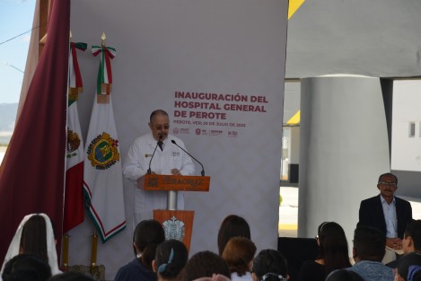 El Secretario de Salud, Gerardo Díaz Morales describió este día como trascendental, haciendo realidad la prestación de servicios de calidad a familias de Perote, Acajete, Altotonga, Ayahualulco, Coatepec, Ixhuacán de los Reyes, Jalacingo, Las Minas, Las Vigas, Rafael Lucio, Tatatila, Villa Aldama y Xico. 