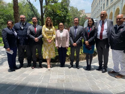 La Fiscal General del Estado, Verónica Hernández Giadáns, participó en una reunión para tratar el tema de la política migratoria, encabezada por el Presidente de México, Andrés Manuel López Obrador.