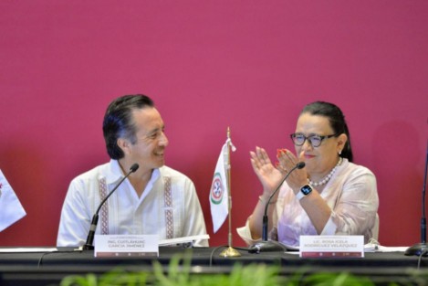 En Boca del Río, Ver.se lleva a cabp  la XXV Asamblea Plenaria de la Conferencia Nacional del Sistema Penitenciario (CNSP), encabezada por la secretaria de Seguridad y Protección Ciudadana, Rosa Icela Rodríguez Velázquez.