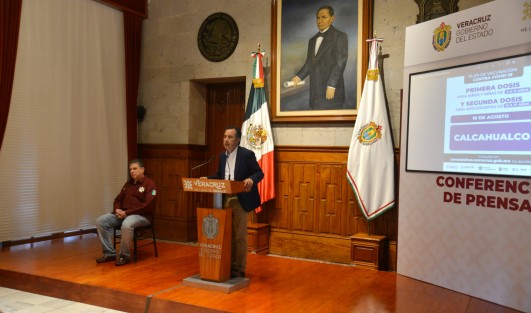 El gobernador Cuitláhuac García Jiménez anunció vacunación antiCOVID para niños de 5-11 años (primera dosis) y para los de 12-17 años (segunda dosis) en varios municipios. 