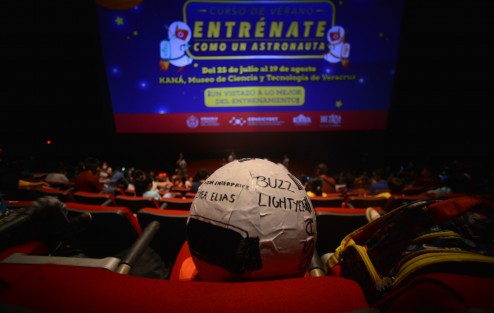 En la sala Lakawanan del Museo Kaná, de la ciudad de Xalapa se realizó la clausura Curso de Verano Entrénate como un Astronauta.