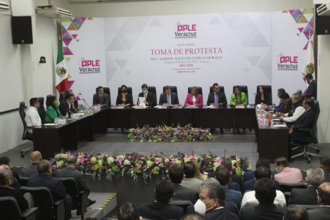 Rindió protesta la Consejera Presidenta del OPLE Veracruz, Marisol Alicia Delgadillo Morales. 
