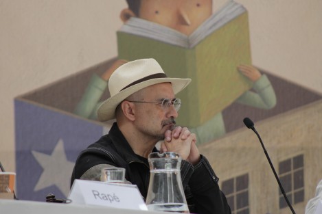 Como parte de la FILU 2022, este domingo se realizó el Encuentro de Moneros, con la participación de Rapé, Hernández y El Fisgón, con la moderación de Tere Chaires. 