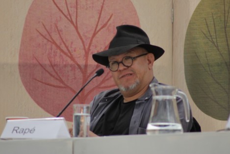 Como parte de la FILU 2022, este domingo se realizó el Encuentro de Moneros, con la participación de Rapé, Hernández y El Fisgón, con la moderación de Tere Chaires. 