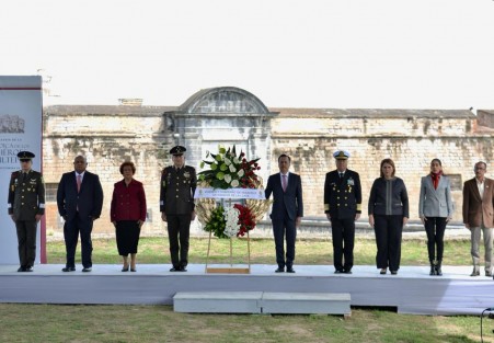 En representación de la LXVI Legislatura del Estado de Veracruz, la presidenta de la Mesa Directiva, diputada Cecilia Guevara, participó en el acto conmemorativo del 175 aniversario de la Gesta de los Niños Héroes de Chapultepec. 