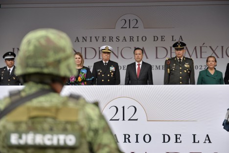 Al término del recorrido, el Coronel de Infantería José Guadalupe Gómez Salado pasó reporte sin novedad en el cumplimiento de la orden, dando por concluida la columna cívica-militar de este 2022, año de Ricardo Flores Magón. La actividad fue suspendida en cerca de 100 municipios debido a las condiciones meteorológicas con el fin de mantener segura a la población, principalmente a estudiantes de Educación Básica y Media Superior.