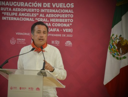 Vamos en la ruta de conectar el puerto de Veracruz con más destinos y hacerlo con el Felipe Ángeles es garantía de que vamos en el rumbo correcto. Vamos a asegurarnos de que esta sea un éxito:  Cuitláhuac García Jiménez