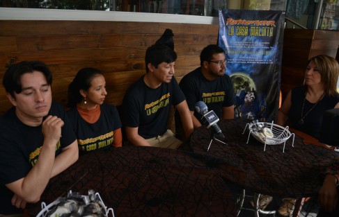  Integrantes del festival del terror La Casa Maldita, invitaron a asistir del 28 de octubre al 2 de noviembre en el salón Bazar, a partir de las 18:00 horas.
