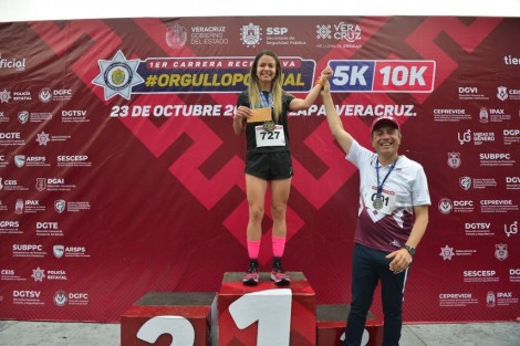 En las categorías femenil y varonil libre en 5 KM, el premio al primer lugar fue  de 2,000 pesos en efectivo para Zenaida Ávila Aguilar y César Samir Huerta Domínguez; segundo lugar, 1,500 pesos para Laura Helena Álvarez Márquez y Antonio Edilson Hernández Herrera y tercer lugar 1,000 pesos para Flor Sarahi Domínguez Aguilar y José de Jesús Sánchez Ronzon, respectivamente. 