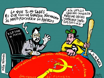 La derecha de la izquierda. 