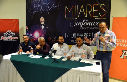 Empresarios de Ticket Prime, Jaime Sarmiento y Edgar Sierra; el Promotor Artístico Raúl Rojas y el CEO de Grupo B-One Espectáculos, Bernardo Barrios Rodríguez, anunciaron que el inicio del  tour de Mijares en formato sinfónico se llevará a cabo en Xalapa, el día 17 de diciembre en el Velódromo de la ciudad a partir de las 9 pm.

