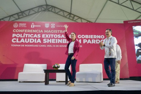 La Jefa de Gobierno  mencionó que el mandatario veracruzano es pilar de la 4T, ya que siempre luchó por un cambio real, viviendo en carne propia los fraudes electorales y la represión, siendo hoy el mejor gobernador que ha tenido Veracruz en la época moderna.