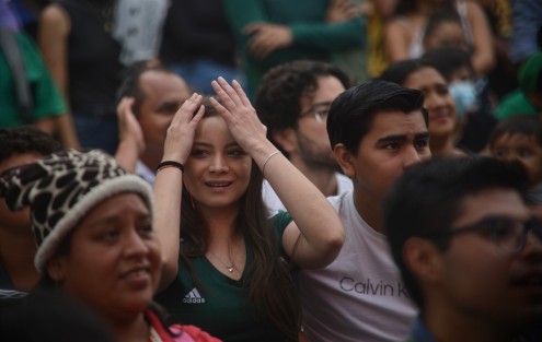 Cientos de aficionados se reunieron en diferentes puntos de la ciudad de Xalapa para ver el encuentro entre la selecciones de de México vs Argentina del mundial Qatar 2022, donde,la selección albiceleste  venció 2-0 a la de México.  