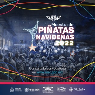 Con el objetivo de preservar y promover las tradiciones decembrinas mexicanas, el Instituto Veracruzano de la Cultura, a través del Museo de Arte del Estado de Veracruz, convoca a las instituciones educativas de nivel medio y superior de la región de las Altas Montañas a participar en la Muestra de Piñatas Navideñas 2022.
