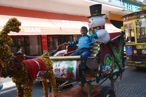 Personal de los famosos Piojitos de la ciudad de Xalapa, salieron a recorrer el centro de la ciudad para mostrar que ya se encuentran listos para las fiestas navideñas.