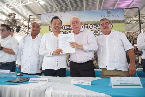 Veracruz tiene capacidad de asegurar la producción de leche que el país requiere, aseguró el Gobernador Cuitláhuac García Jiménez. Firmó convenio con SEGALMEX para aumentar abasto; productores recibirán 10.60 pesos por litro. 