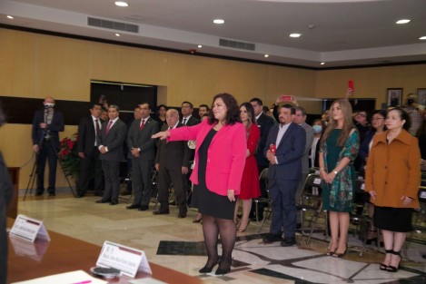 Con 7 votos de los 8 magistrados, la Magistrada Lisbeth Aurelia Jiménez Aguirre adscrita a la Primera Sala en Materia Penal fue electa como nueva Presidenta del Tribunal Superior de Justicia del estado y del Consejo de la Judicatura, durante el periodo 2022-2025.