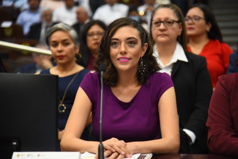 La titular de la Secretaría de Protección Civil en el estado, Guadalupe Osorno Maldonado, compareció ante esta Soberanía, con motivo de la glosa del Cuarto Informe de Gobierno. 