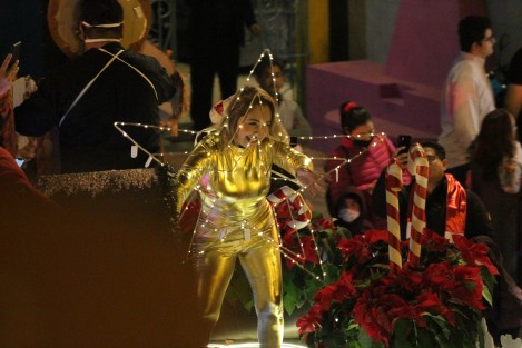 Con gran cantidad de participantes y espectadores se realizó este sábado por calles del centro de Xalapa el Desfile Iluminado. 