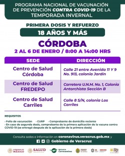 Paralelo a municipios donde se anunció iniciaría a partir de lunes 2 de enero la campaña de vacunación y refuerzo contra COVID-19, la misma se mantiene por una semana más en sitios donde ya se estuvo aplicando. 