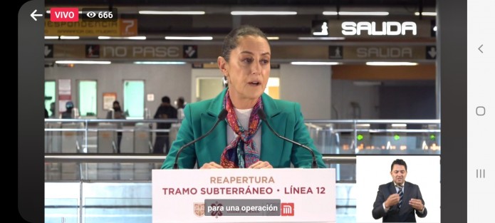 Al reaperturar el tramo subterráneo de la línea 12 del Metro de la CDMX, la Jefa  de Gobierno Claudia Sheinbaum reiteró qie la presencia de la Guardia Nacional en el sistema de transporte, no significa militarización alguna, ya que los elementos ni siquiera portan armas, sino una medida de seguridad contra sucesos atípico en beneficio de los usuarios. 