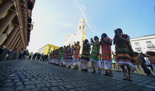 Aprovechando el público también presentaron otras estampas folklóricas, típicas de esta asociación en sus grupos naciolanes. 