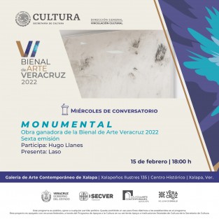 En los #MiércolesDeConversatorio, la Galería de Arte Contemporáneo de Xalapa  será sede de conferencias en torno a las obras ganadoras de la VI Bienal de Arte Veracruz 2022.