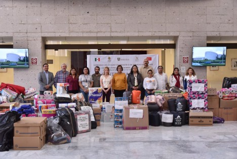 Se realizó un balance de la colecta de insumos y diversos apoyos que serán enviados a Turquía para los damnificados por el sismo registrado en días pasados y que ha cobrado la vida de ciudadanos de ese país. 