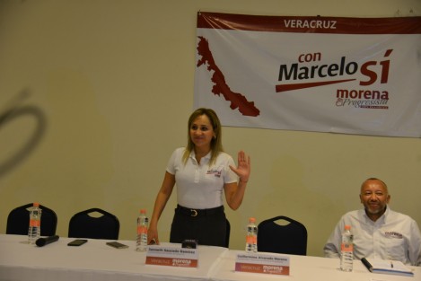 Janneth Saucedo Ramírez, coordinadora estatal de Morena Progresista, dijo en conferencia de prensa que hasta el momento no han tenido algún bloqueo por parte del Gobierno del estado de Veracruz, <em>no al contrario, hemos tenido apertura y eso es importante para todos nosotros</em>.