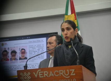 En conferencia de prensa la Fiscal del Estado, Verónica Hernández, informó sobre el hallazgo del cuerpo de la señora Sara Hilda Olarte Cid, reportada como desaparecida el pasado 14 de febrero; caso en el que uno de los plagiarios resultó ser su sobrino.